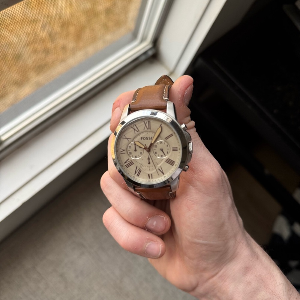 Fossil Men’s Leather Watch